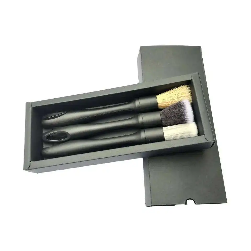 Ultra Soft Car Brush Set Soft car detailing brush set Auto hot selling wheel brushes 3pcs Car Wash Auto Cleaning