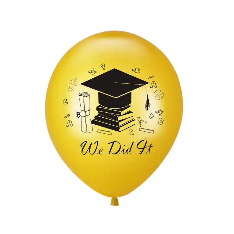 Graduation season latex balloon  congratulations graduation we did it letter party decoration balloon