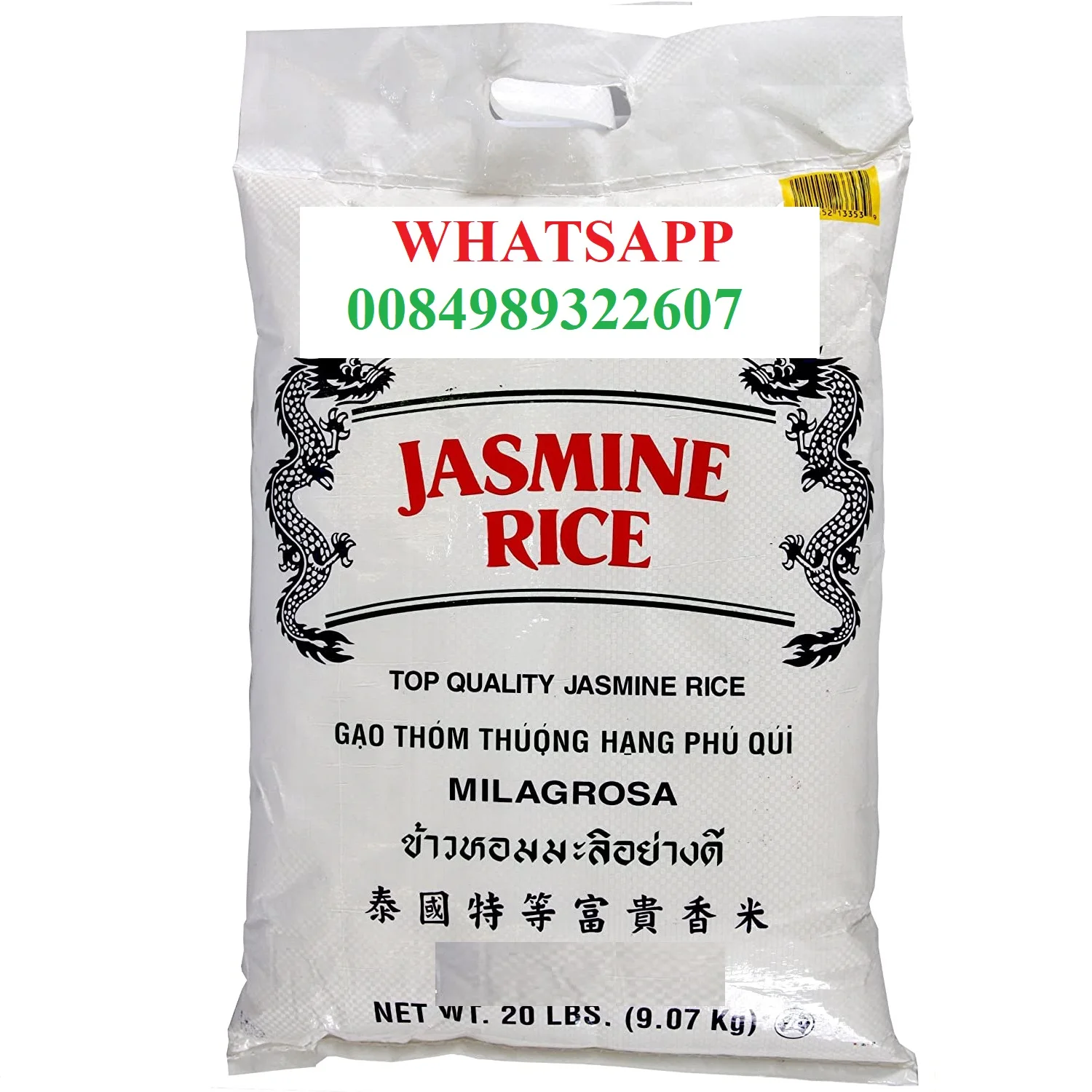 Jasmine Rice Long Grain White 5% 25% 100% Broken Cheapest Price to Africa Europe US Asia Riz Arroz WHATSAP 0084 989 322 607