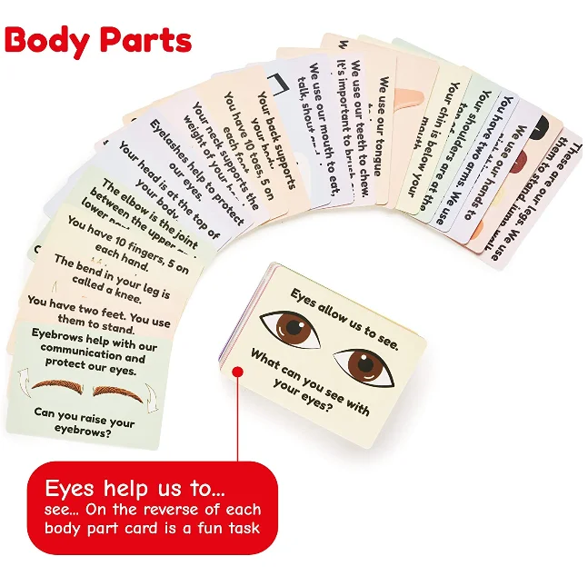 custom OEM kids educational  number flashcards educational flash alphabet letter manth play games cards with tin