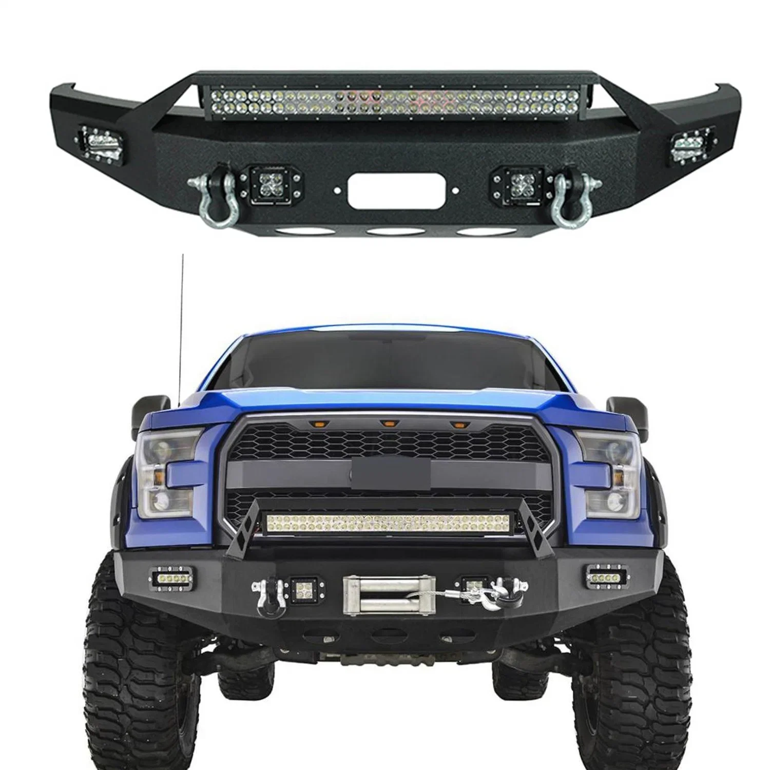 wholesale direct price fast delivery aluminum alloy front bumper cover auto parts car accessories for Ford universal models