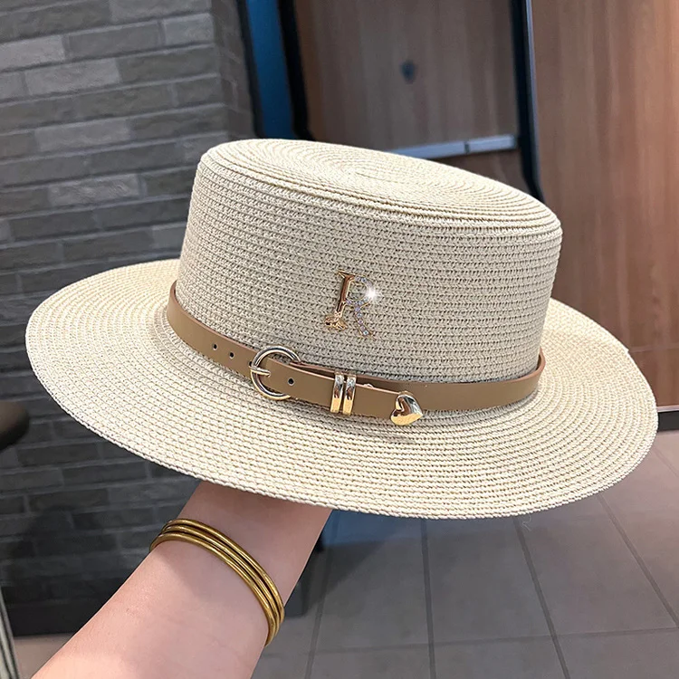 wholesale factory direct summer  unisex west Cowboy  Hat with leather ribbon straw Hat