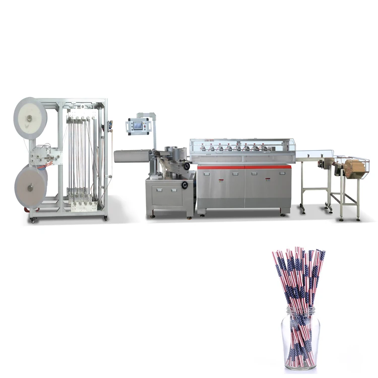 Attractive price new type packaging  single straws paper wrapping machine