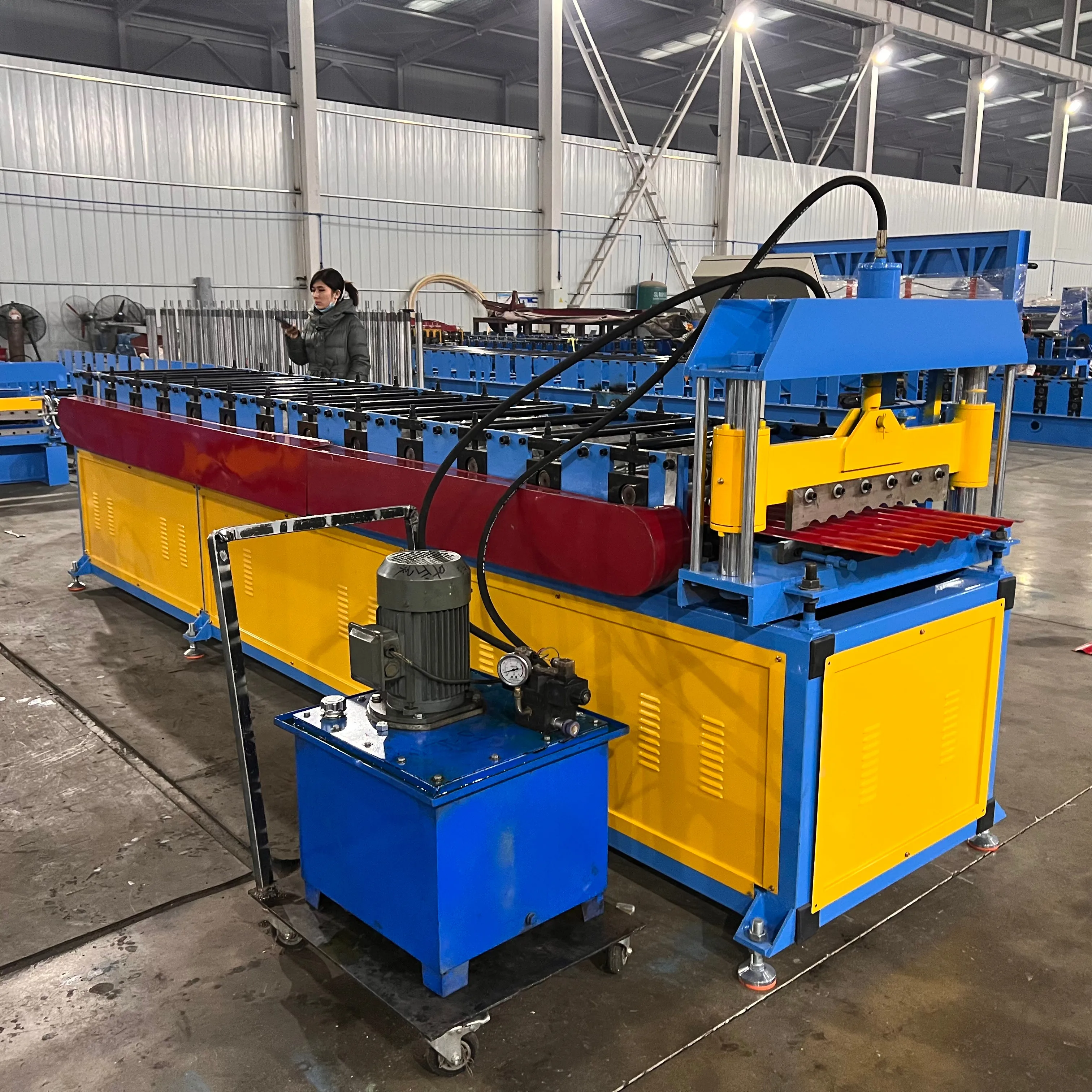 Full Automatic Roll Forming Single Layer Roofing Sheet Making Machine Metal Sheet Roof Roll Forming Machine