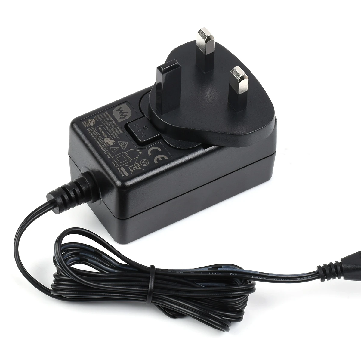 Waveshare Power Supply, Power Adapter, 5V/3A, micro USB Output Connector