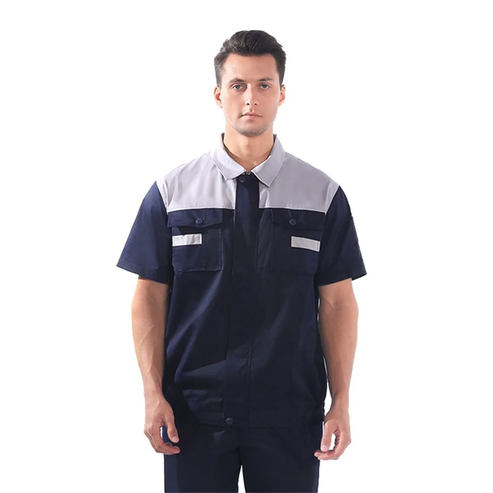 Wholesale Professional Kaki Workwear Worker Uniform Polyester Workwear Windproof work clothes