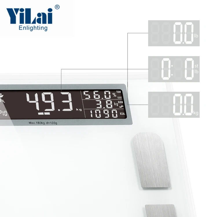 200kg large platform Wholesale Super Big LCD body composition scale bathroom weighing scale