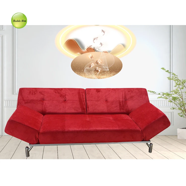 Redde Boo hot selling red living room furniture sofa beds classic design folding fabric sofa cum bed sets B9201