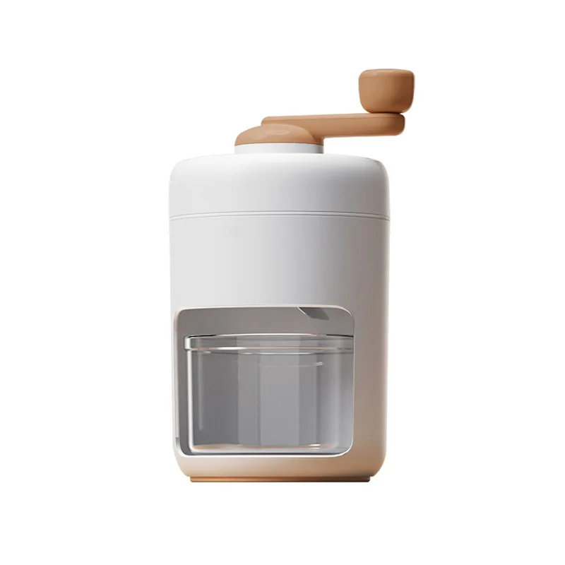 Unplugged small manual ice breaker Production of household hand cranked ice and sand maker Shaved ice machine