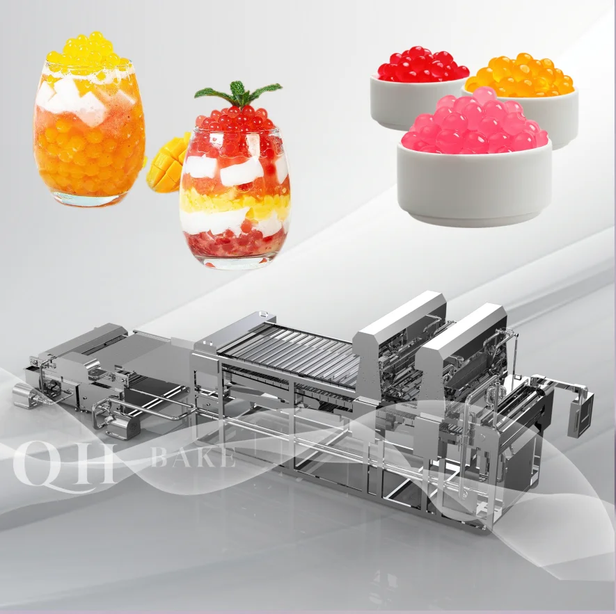 Automatic dropping diamond agar ball production line tapioca pearl forming machine for bubble tea drinks