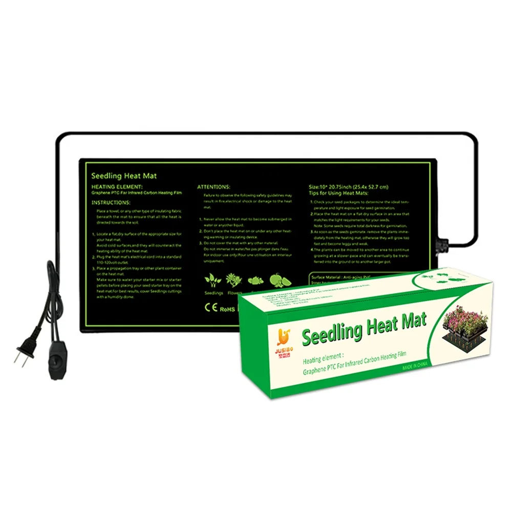 Seedly Heating Mat Plant Seed Help Growing Mat Graphene Heated Seed Mat Proof Water