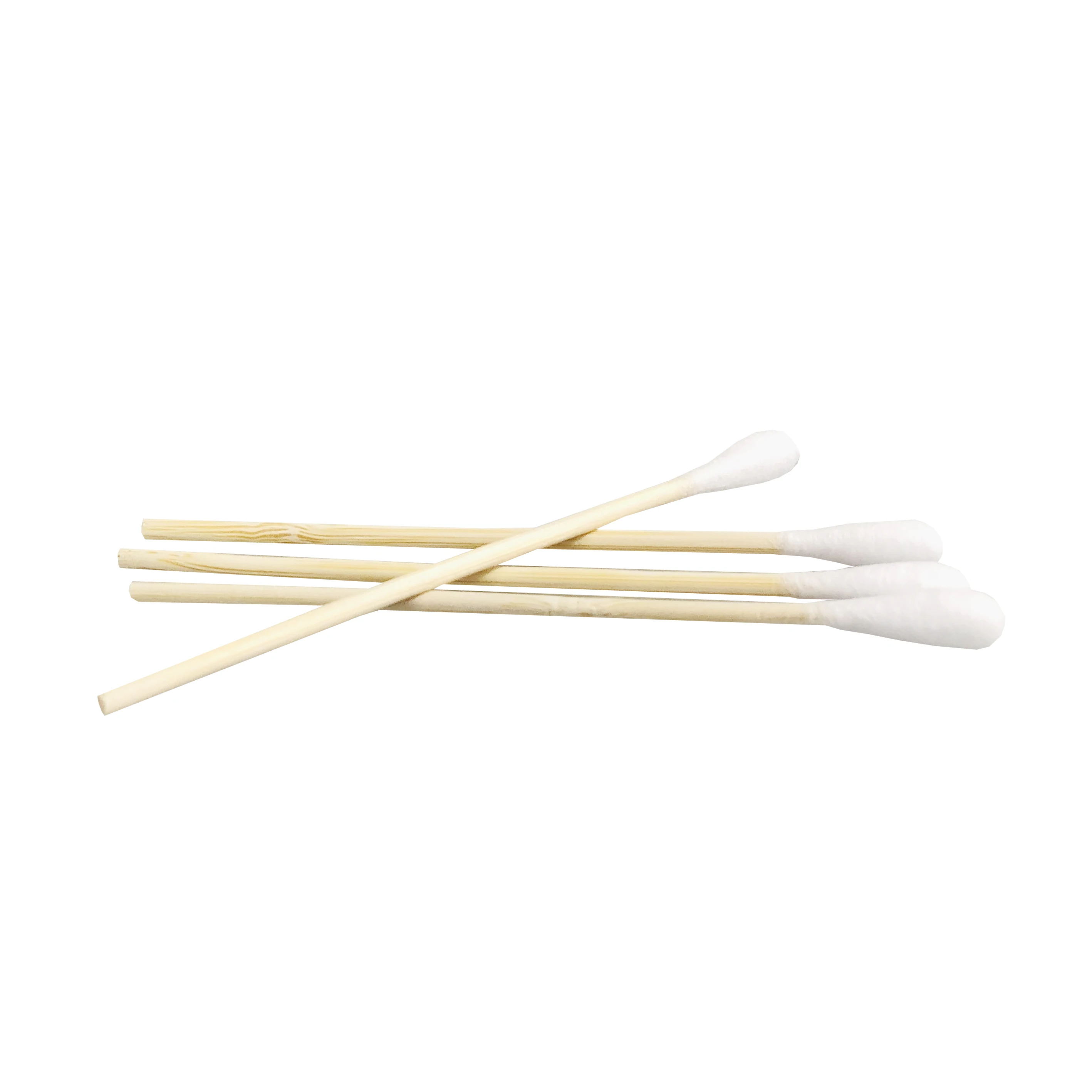 Manufacturers Sterile Double Round Head Large Customized Eco Friendly Bamboo Medical Cotton Swab