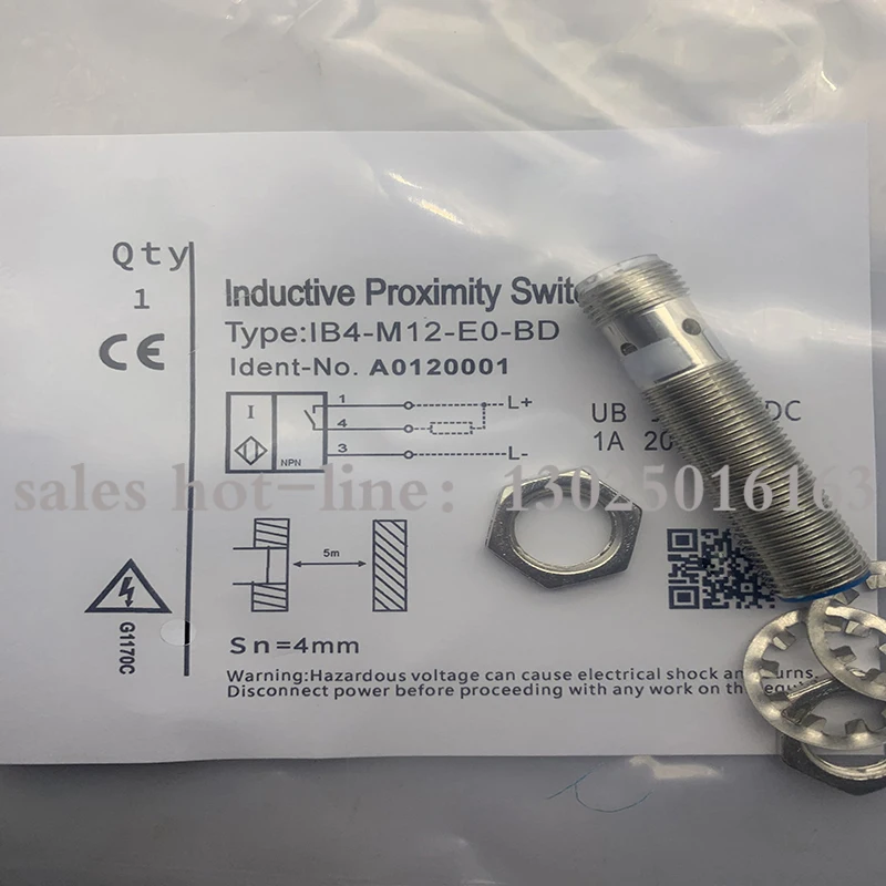 IB4-M12-E0/2M IB4-M12-E2/2M Sensor Proximity Switch, one year warranty