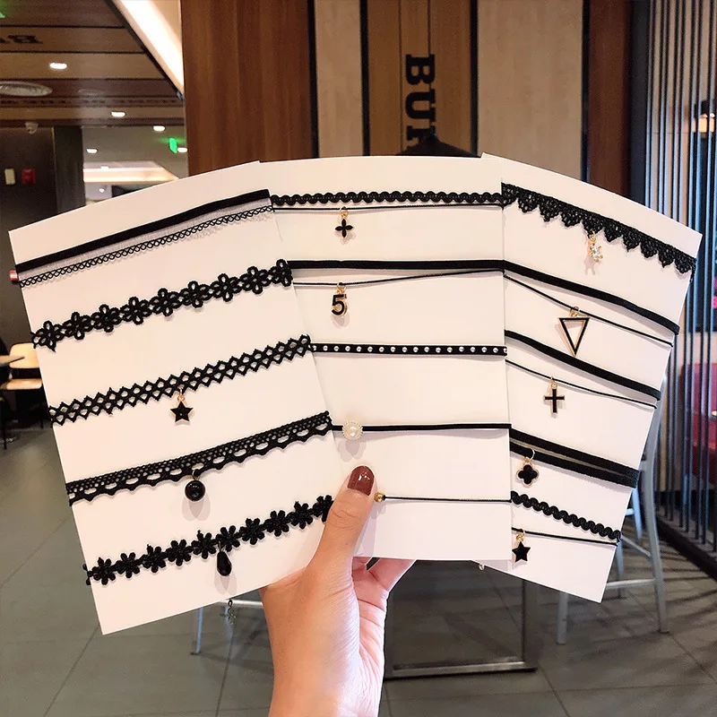 
New Lace Ladies Necklace Girls Clavicle Chain CHOKER Neck Simple Fashion Popular Jewelry 