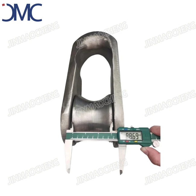 120T Mandal Fairlead Shackle With Roller Marine Hardware Wide Dee  Link Shackles