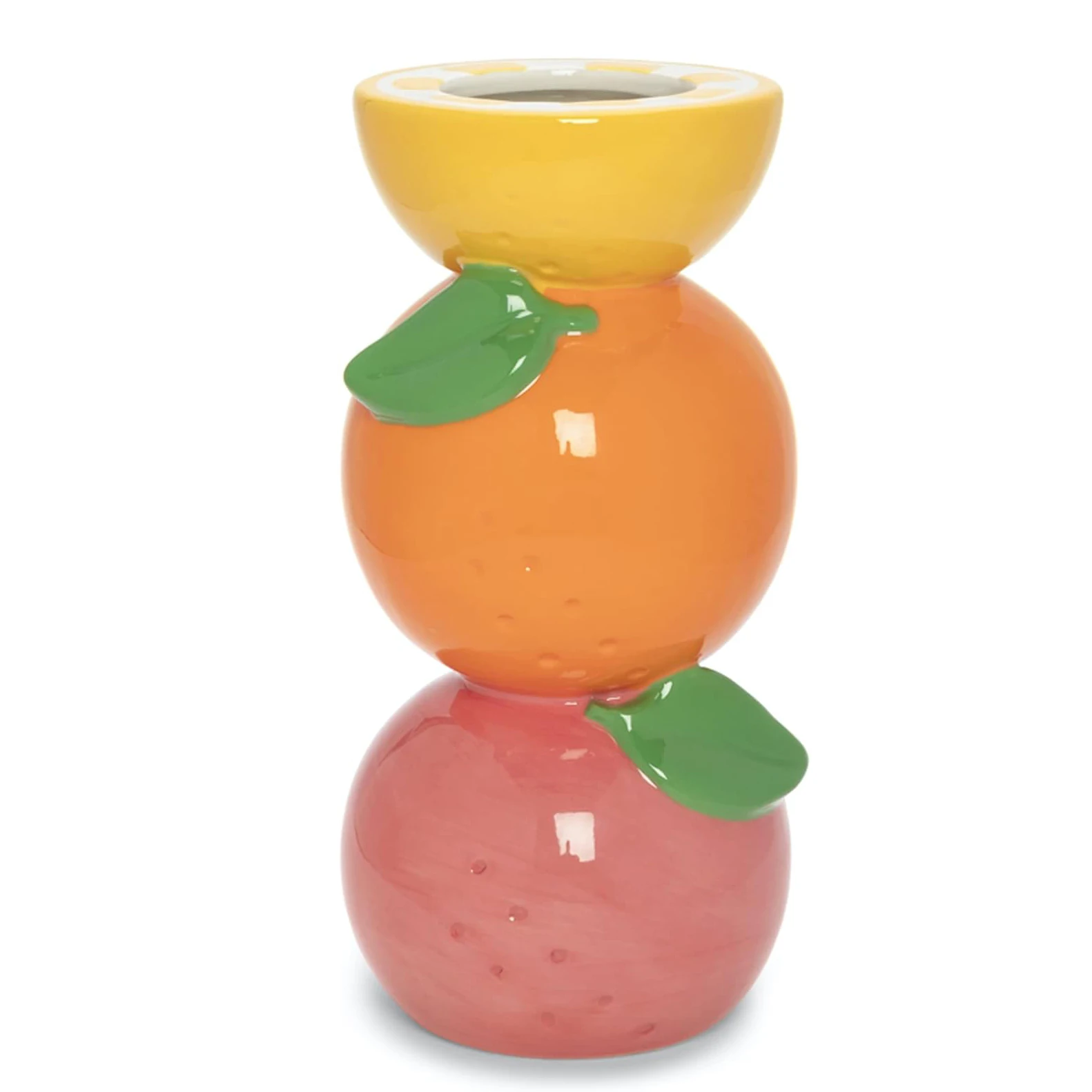 Decorative Ceramic Flower Vase for Centerpiece Lemon Grapefruit and Orange Vase Unique Fruit Vase for Home Decor