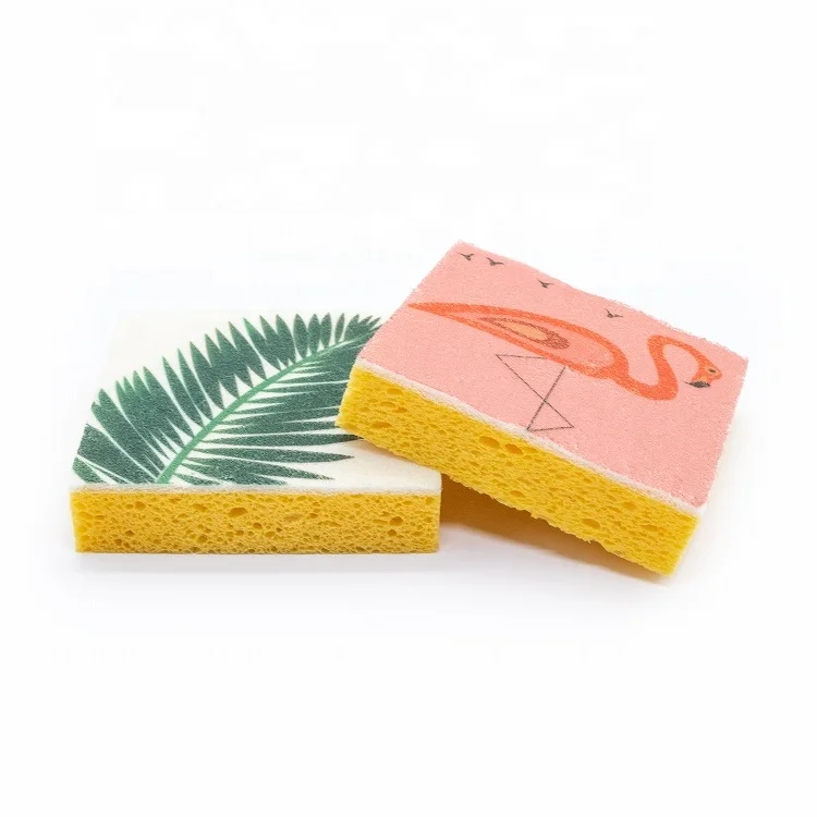 Чистящая губка из целлюлозы лучшего качества для кухни