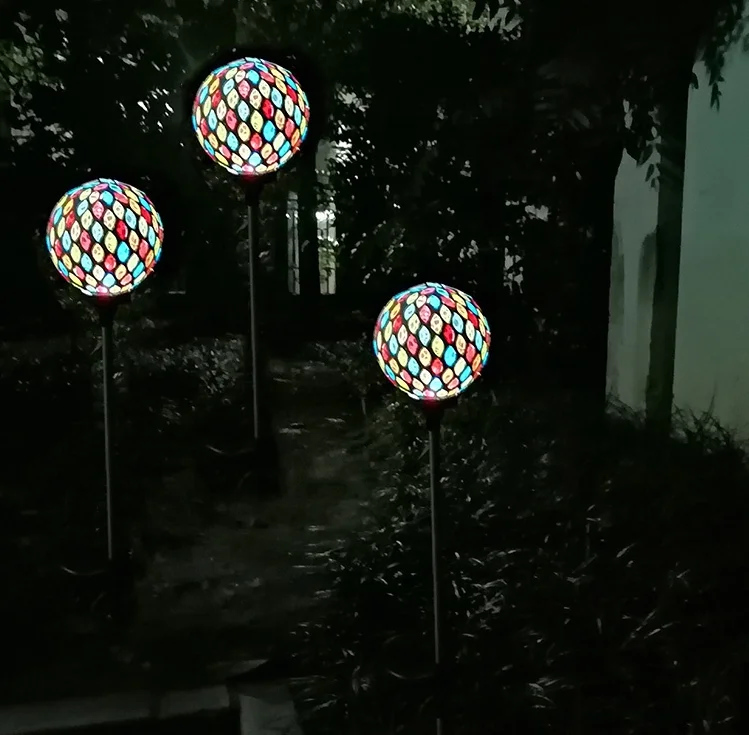 Waterproof Solar Fence Lights LED Solar Lamp Garden Lights Outdoor Solar Light Sunlight RGB Gradient Decor Stair Fence Lamp