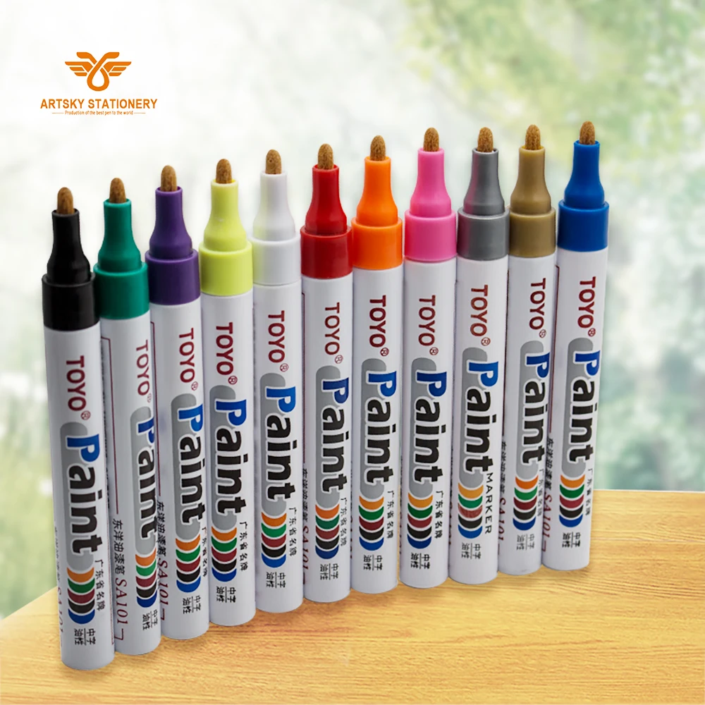 12pcs/box TOYO Paint Marker SA-101 permanent paint marker for metal
