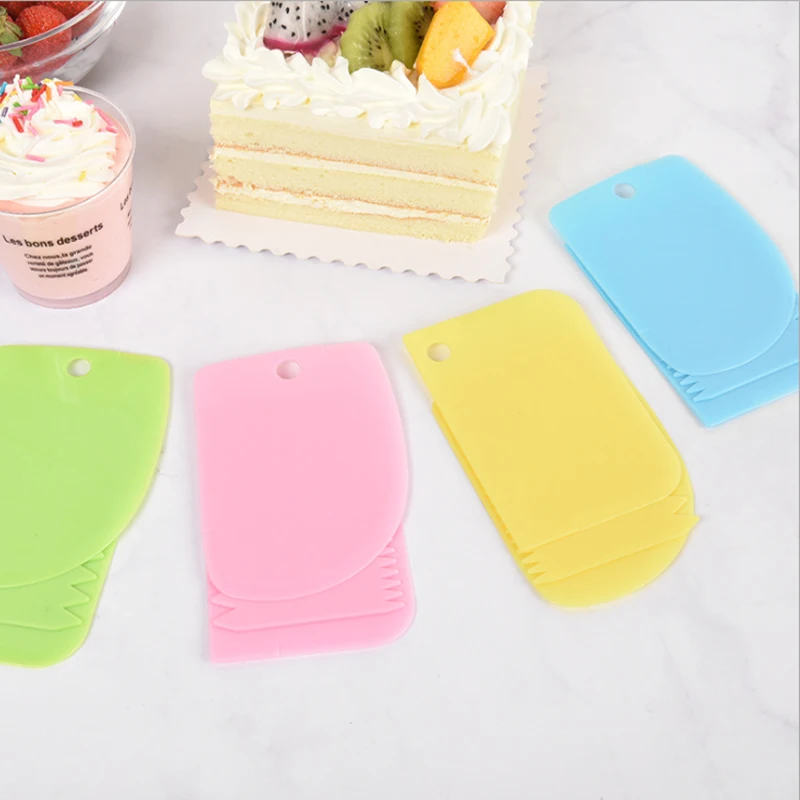 Лидер продаж мягкий резак для теста высококачественный инструмент выпечки торта скребок крема пластиковый