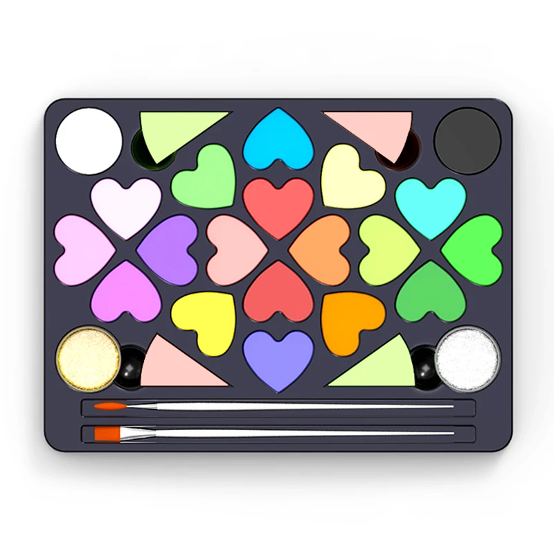 Private Logo Non-Toxic Oil-Based Body Paint Camouflage Face Paint Set for  Halloween Makeup