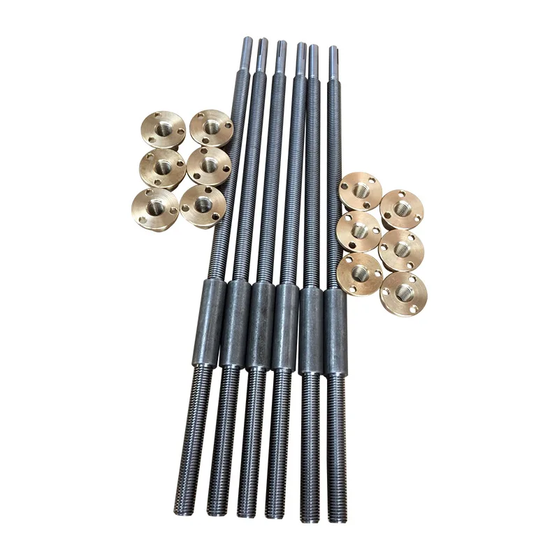 Custom T6 T8 T10 T12  Acme trapezoidal lead Screw for cnc machine