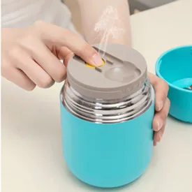 Portable large-capacity 316 stainless steel stew pot portable lunch box insulation soup pot  beaker can