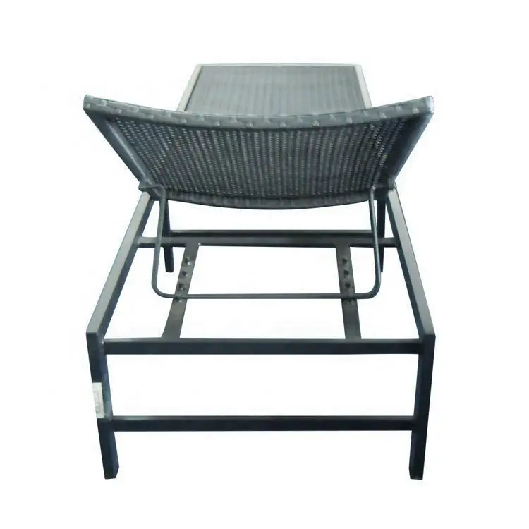 Yinzhou Living Bed Chaise Longue Rattan Pool Sunbed Outdoor Wicker Sun Lounger