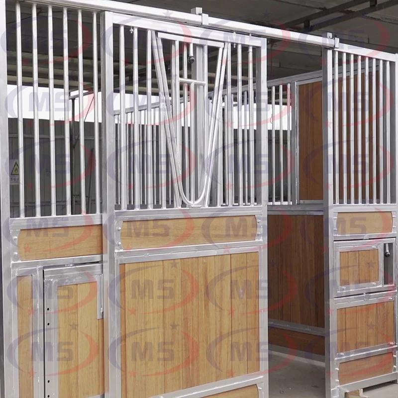 MuSheng Customized design Wooden or moso bamboo horse stable horse box