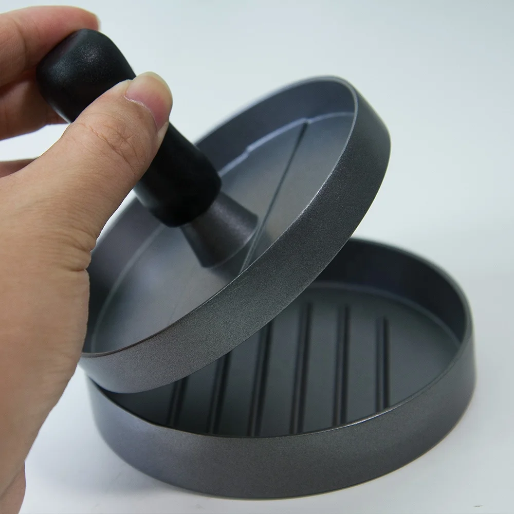 Hamburger Press Stainless Steel Meat Beef Round Shape Cutlet Mold BBQ Accessories Antistick Burger Press Hamburger Patty Maker