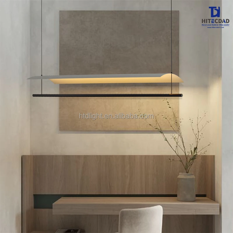 HITECDAD Villa Office Hardware Material 3000K 6W 12W 20W 24W 36W 40W Tile eaves hanging Chandelier pendant Ceiling Light Lamp