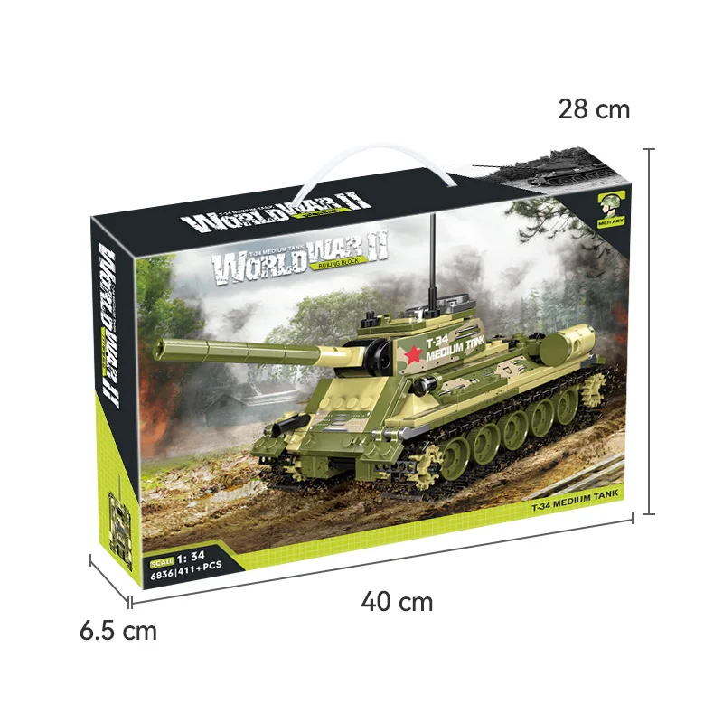 New Arrivals WW2 Russia Series Model Bricks Toys Tank Building Blocks Sets