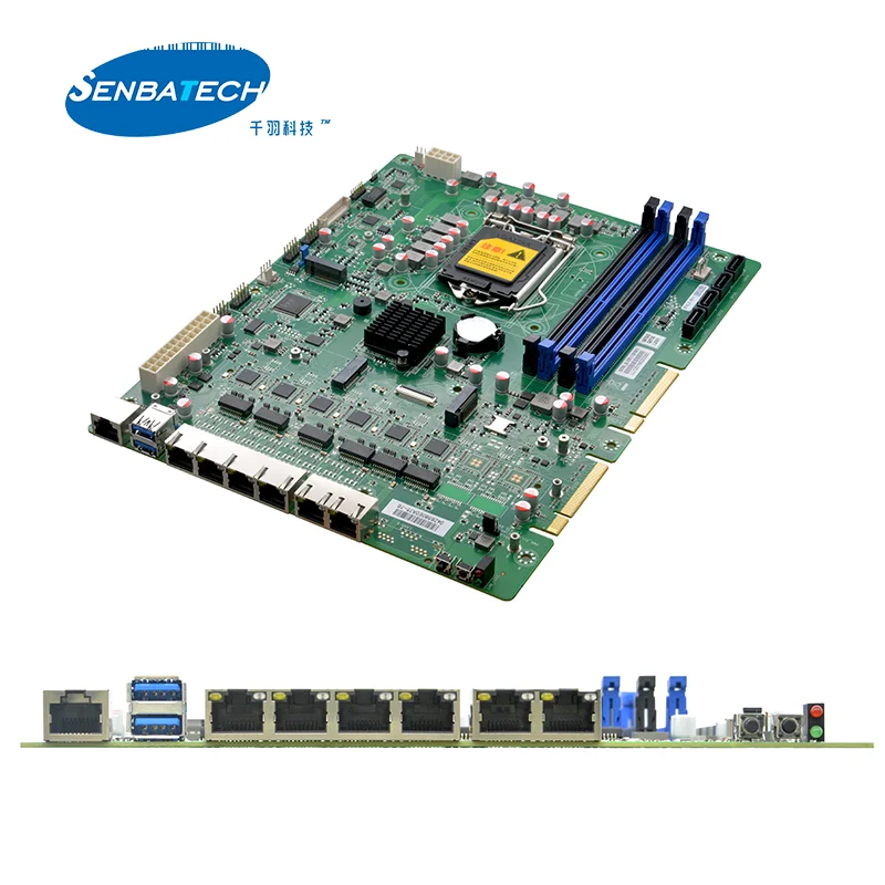 Celeron i3/i5/i7/i7 Processor Q570 High-speed chipset Pfsense Router 3200MHz Dual DDR4 WIFI 5G Firewall Motherboard