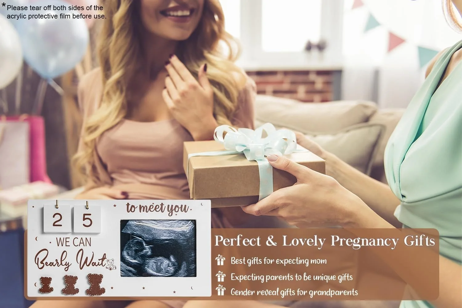 Newborn birth milestone photo commemorative wooden photo frame bedroom decoration photo frame