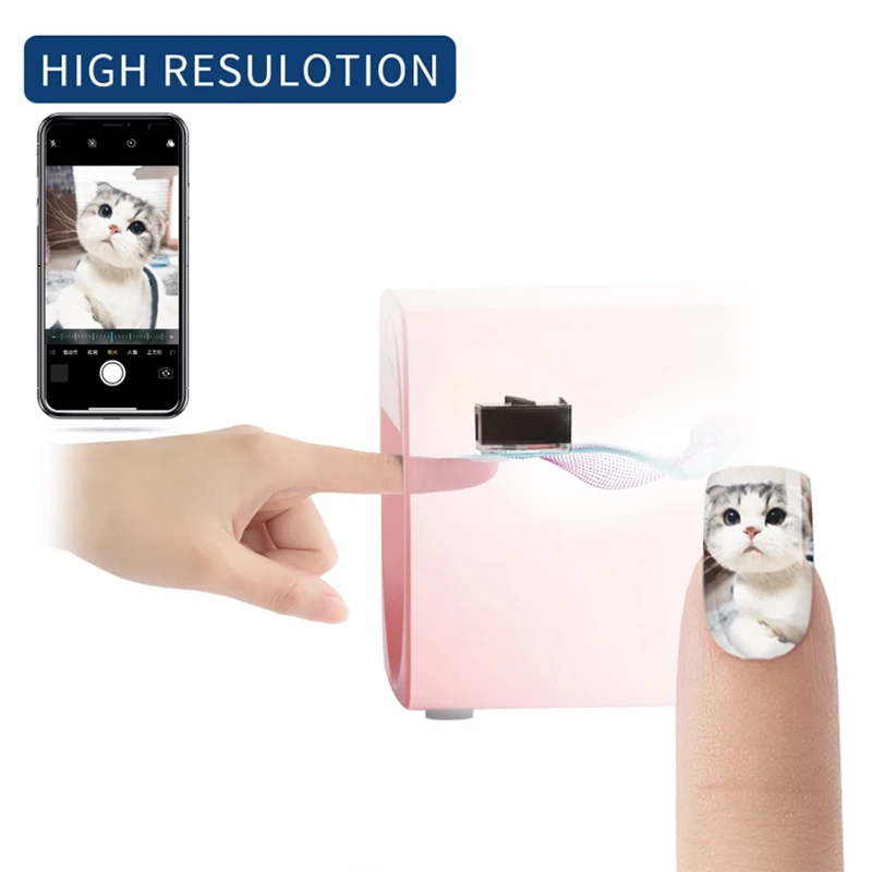Mobile nail art printer automatic spray painting nail art printing machine DIY nail art making machine