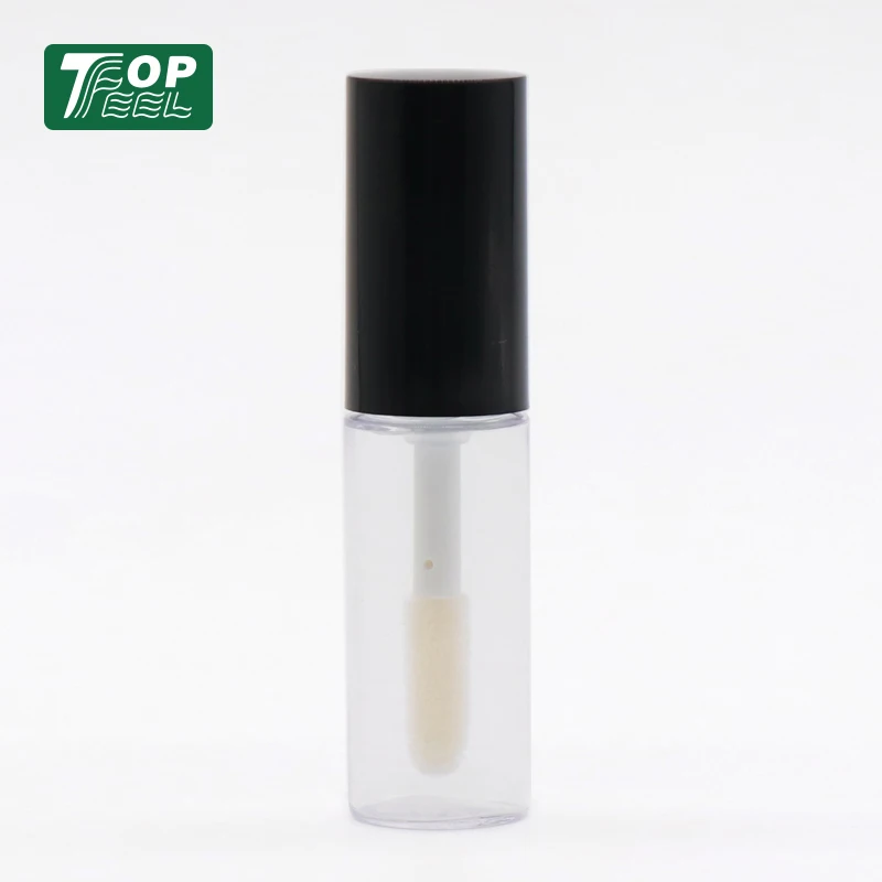 Wholesale Cosmetics Container Lip Gloss Private Label 10ml Custom Empty Plastic Lipgloss Tube Packaging with Wands Brush