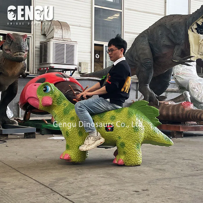 Amusement Park Rides Small Dinosaur Ride On Car For Children Shopping Mall Toys