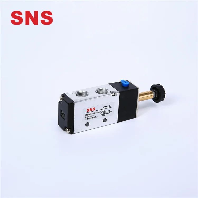 Manufacture Low Price Pneumatic Control Element 4v110 4v210 4v410 4v310 4v Series Solenoid Valve