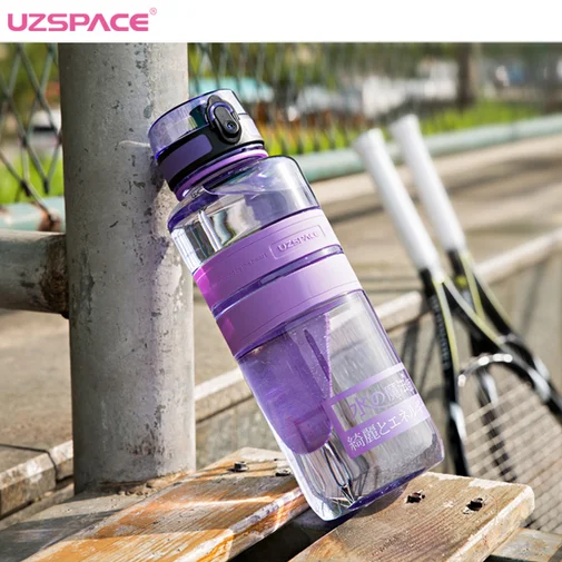 UZSPACE 1500ml Magic Energy BPA Free Tritan Wide Mouth Large Plastic Water Bottle