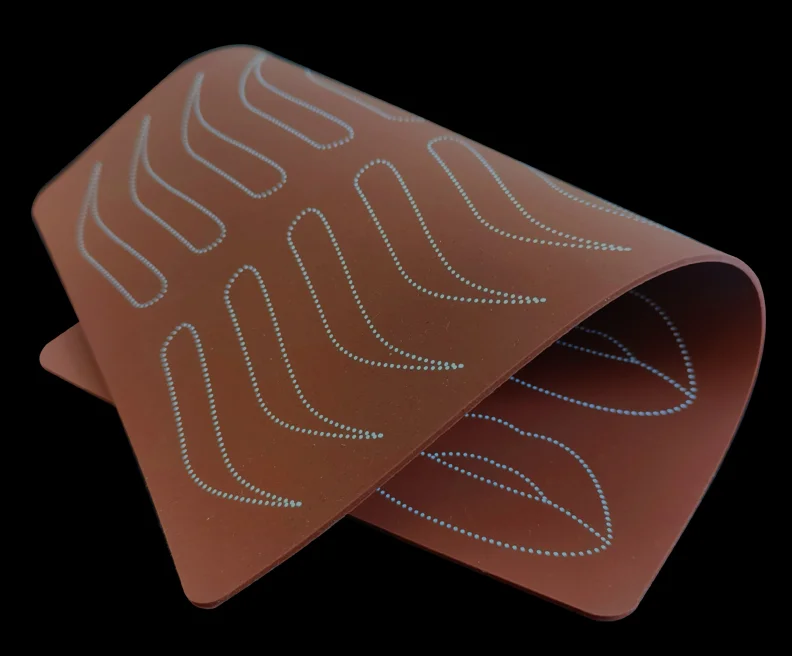 Premium 5D Eyebrow Tattoo Practice Skin Eye Makeup Training Skin Silicone Practice Pad for Colorful Eye Art Makeup