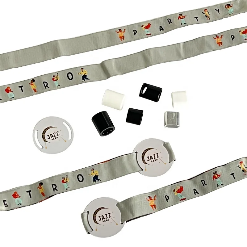 Best Price Woven Logo Polyester 13.56Mhz HF Flexible Festival RFID woven wristband With RFID hard PVC For Party