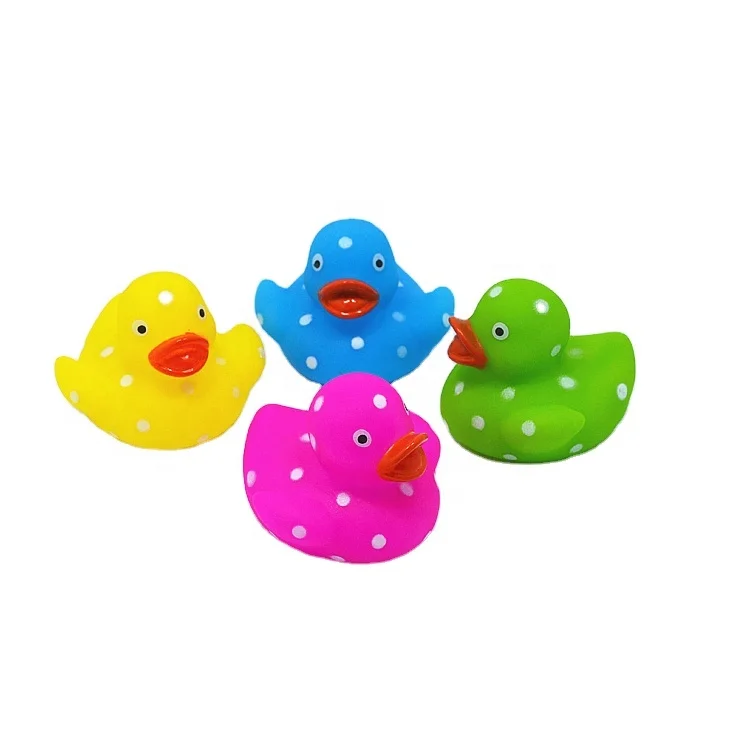 Wholesale Eco High Quality Colored Small Baby Bath Duck Toy