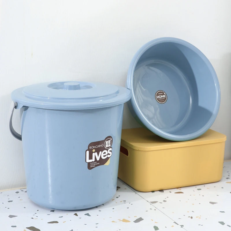 2024 Hot Selling 24 Liter Plastic Water Buckets With Handle For Home or Outdoor Camping