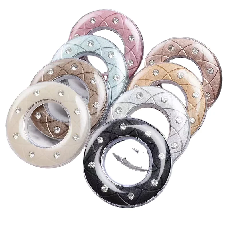 Wholesale Curtain Eyelet Rings Decorative Holder Plastic Accessories for Curtain Poles