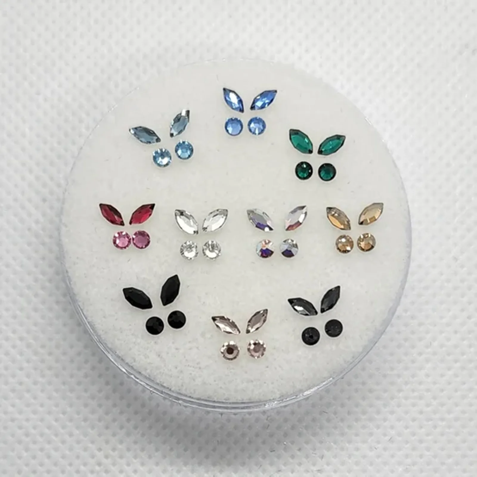 Hot Selling Dental Butterfly Teeth Gems Horse Eye Round Shape