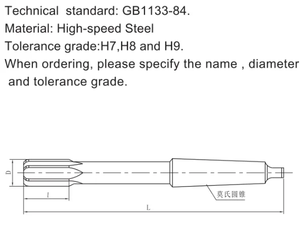 Custom Carbide Reamer Chamber 1:50 Taper Threaded Reamers Tapered Set Bridge Reamer