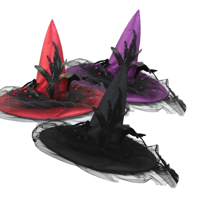 Cosplay Witch Hat Halloween Makeup Props Wholesale Halloween Fancy Dress Halloween Witch Hat