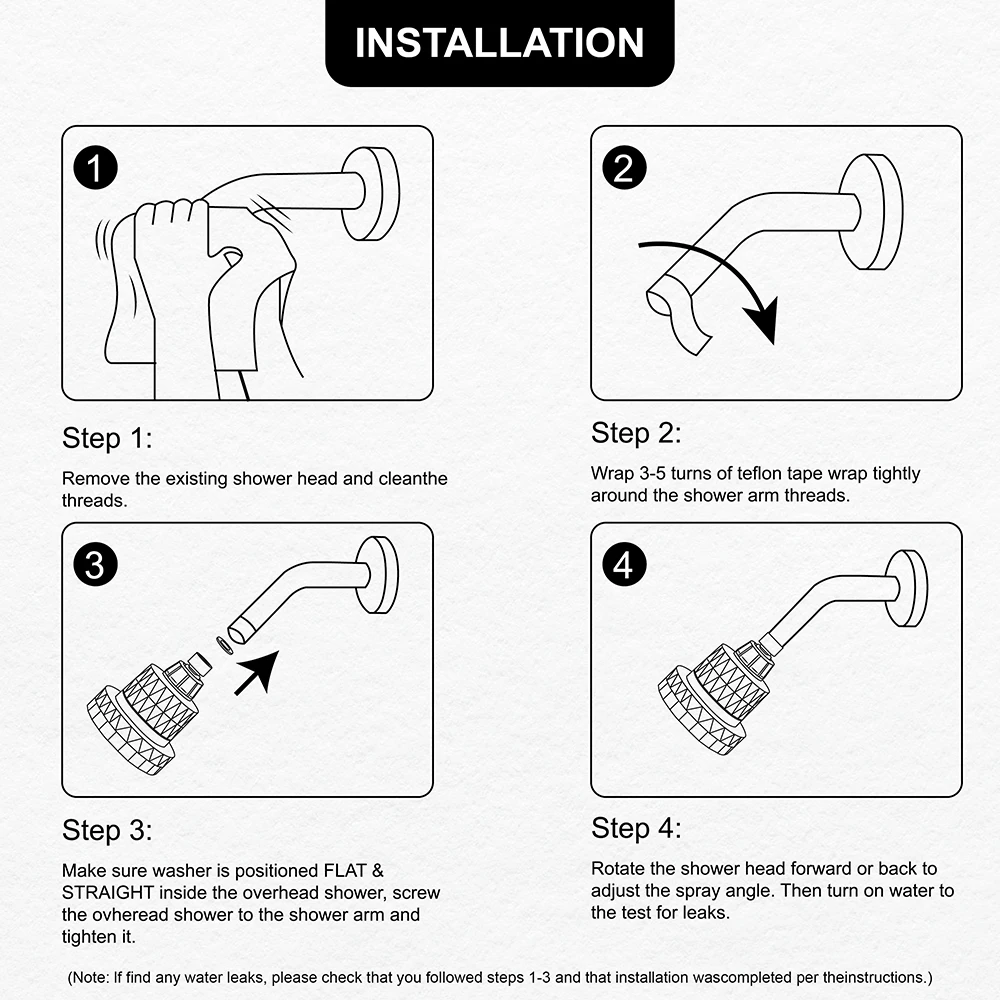 Leelongs Ningbo 15 Stage Skincare Shower Filter Removes Chlorine Fluorine Water Filter System High Pressure Showerhead