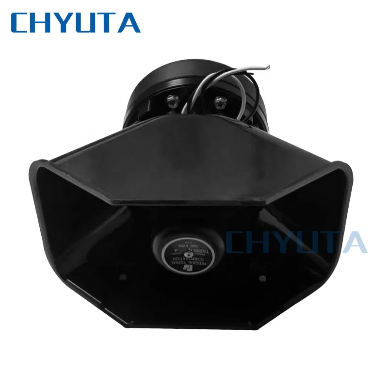
small siren horn 200w Sound Loud Car Alarm Speaker Horn Wireless Amplifier for Police auto Fire Warning Siren 