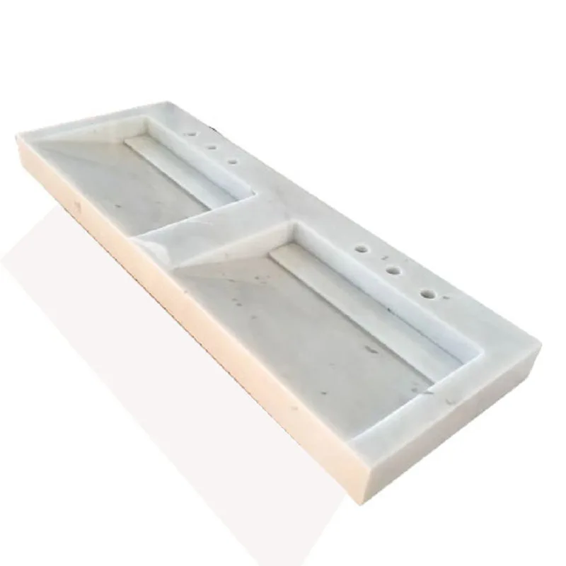HZX luxury modern white square marble sink volakas white stone bathroom sink toilet sink